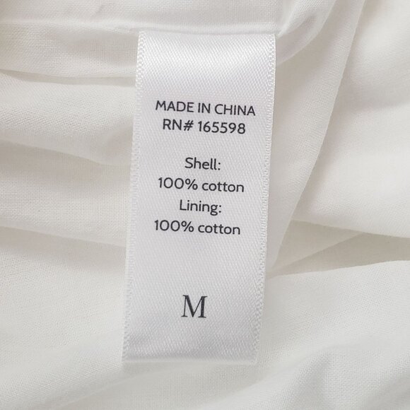 Andie Swim The Roatan Midi Dress White Cotton Eyelet Lace Lined - Pick Your Size - Picture 10 of 16